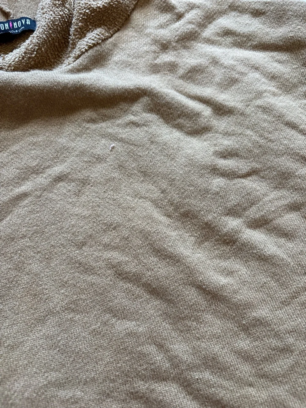 Fashion Nova Camel Brown Textured Hoodie - Picture 8 of 15